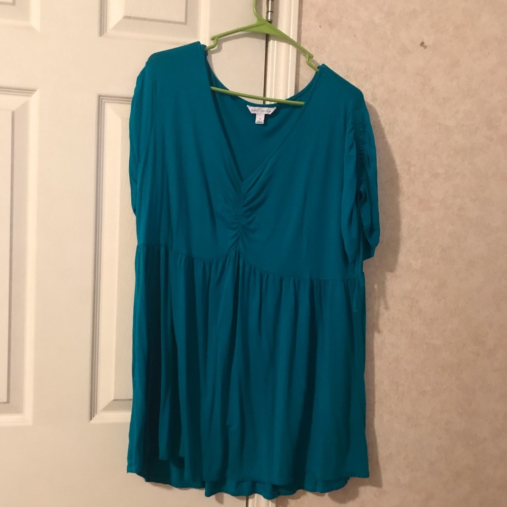 Boutique+ Teal Top
